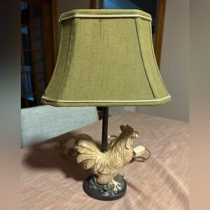 Vintage Rooster Table Lamp